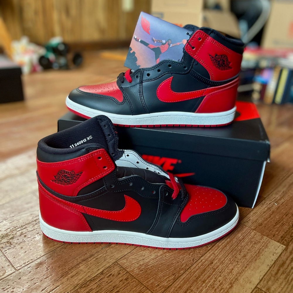 Nike Air Jordan 1 High OG Black and Red 85 bred
